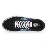 Chlapčenská rekreačná obuv VANS Ward Flame black white · záber 4