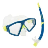Potápačský šnorchlovací set AQUALUNG SATURN COMBO TRANSPARENT BLUE · záber 1