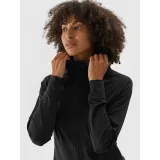 Dámska zateplená tréningová mikina so zipsom 4F SWEATSHIRT FNK-WAW24TFSWF406-20S-DEEP BLACK · záber 4