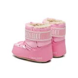Juniorské vysoké zimné topánky MOON BOOT MB CRIB NYLON JR-J004 LIGHT PINK · záber 5