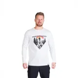 Pánske turistické tričko s dlhým rukávom NORTHFINDER CLAIR-377white · záber 1