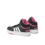 Dámska rekreačná obuv ADIDAS Hoops 3.0 Mid core black cloud white pink fusion · záber 4