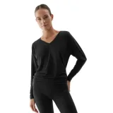 Dámske tréningové tričko s dlhým rukávom 4F LONGSLEEVE FNK-AW23TFLOF153-22S-ANTHRACITE · záber 1