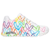 Dámska vychádzková obuv SKECHERS Uno Highlight Love white multi · záber 2