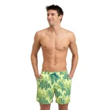 Pánske plavky ARENA MENS BEACH BOXER ALLOVER-610-soft green multi · záber 1