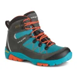 Juniorská vysoká turistická obuv TREZETA Cyclone Wp Jr, Teal Orange · záber 1