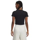 Dámske tričko s krátkym rukávom UNDER ARMOUR UA Rival Rib Baby Tee-BLK · záber 2