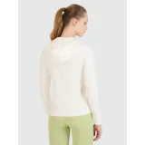 Dámska tréningová mikina so zipsom 4F SWEATSHIRT FNK F467-11S-OFF WHITE · záber 3