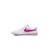 Dievčenská rekreačná obuv NIKE Court Legacy white laser fuchsia · záber 2