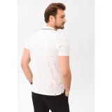 Pánske polo tričko s krátkym rukávom VOLCANO CARO-100-WHITE · záber 3