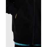 Chlapčenská mikina so zipsom 4F JUNIOR SWEATSHIRT-JWSS25TSWSM1522-20S-BLACK · záber 5