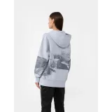 Dámska turistická mikina s kapucňou 4F WOMENS SWEATSHIRT BLD013-34S-LIGHT BLUE · záber 3