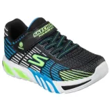 Chlapčenská rekreačná obuv SKECHERS S Lights Flex Glow Elite K black lime · záber 1