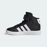 Juniorská rekreačná obuv ADIDAS Grand Court Mid Jr core black cloud white core black · záber 3