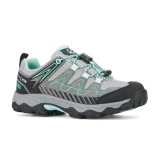 Dievčenská nízka turistická obuv TREZETA Thunder WP K grey green · záber 2