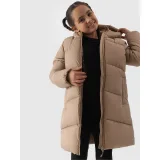 Dievčenská bunda 4F JUNIOR DOWN JACKET-JWAW24TDJAF455-83S-BEIGE · záber 4