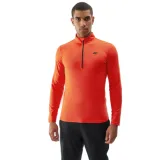 Pánska zateplená lyžiarska mikina s 1 2 zipsom 4F BRUSHED UNDERWEAR-AW23UBRUM035-62S-RED · záber 1
