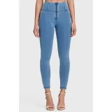 Dámske jeggings nohavice FREDDY WR.UP® skinny high waist push up jeggings in organic fabric-Blue · záber 2