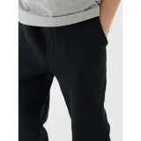 Chlapčenské zateplené tepláky 4F JUNIOR TROUSERS-JWAW24TTROM760-20S-DEEP BLACK · záber 3