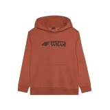 Chlapčenská mikina s kapucňou 4F JUNIOR SWEATSHIRT-JWAW24TSWSM1223-64S-SALMON CORAL · záber 5