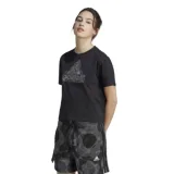 Dámske tričko s krátkym rukávom ADIDAS W ICONS TEE CRO-IM4255-black · záber 1