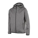 Chlapčenská turistická softshellová bunda 4F JUNIOR BOYS SOFTSHELL JSFM001-24M-MIDDLE GREY MELANGE · záber 3