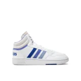 Pánska rekreačná obuv ADIDAS Hoops 3.0 Mid cloud white blue spark semi cobalt blue · záber 1
