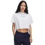 Dámske tričko s krátkym rukávom UNDER ARMOUR UA W VARSITY MIX HW SS CROP-WHT · záber 1