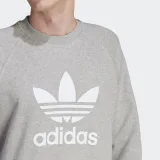 Pánska mikina ADIDAS ORIGINALS TREFOIL CREW-IM4501-medium grey heather · záber 5