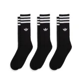 Ponožky ADIDAS ORIGINALS 3 PACK-SOLID CREW SOCK BLACK WHITE · záber 5