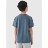 Chlapčenské tričko s krátkym rukávom 4F JUNIOR TSHIRT M2325-46S-TEAL · záber 3