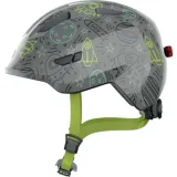 Juniorská cyklistická prilba ABUS Smiley 3.0 LED grey space S · záber 1