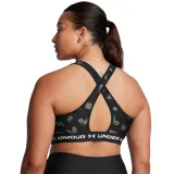 Dámska tréningová športová podprsenka UNDER ARMOUR Crossback Mid Print-BLK · záber 5