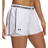 Dámske tréningové kraťasy UNDER ARMOUR Tech Play Up 2in1 Shorts-WHT · záber 3