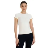 Dámske tréningové tričko s krátkym rukávom 4F TSHIRT FNK F1270-11S-OFF WHITE · záber 1