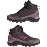 Dievčenské členkové zimné topánky ADIDAS Terrex Winter Mid Boa Rain.RDY shadow maroon red lilac · záber 4