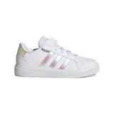 Dievčenská rekreačná obuv ADIDAS GRAND COURT 2.0 EL FTWWHT IRIDES FTWWHT · záber 2