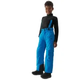 Chlapčenské lyžiarske nohavice 4F JUNIOR TROUSERS FNK-JAW23TFTRM358-35S-TURQUOISE · záber 1