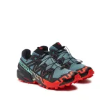Pánska bežecká trailová obuv SALOMON Speedcross 6 GTX M north atlantic black cherry tomato · záber 3