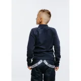 Chlapčenská lyžiarska flisová mikina 4F JUNIOR FLEECE UNDERWEAR-JAW23UFLEM019-31S-NAVY · záber 3