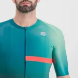 Pánsky cyklistický dres s krátkym rukávom SPORTFUL Bomber jersey, shade spruce pompelmo · záber 5