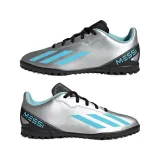 Juniorské futbalové kopačky turfy ADIDAS X CRAZYFAST MESSI 4 SILVMT BLIBLU CBLACK_IE4068_tf · záber 4