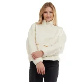 Dámska flisová mikina FUNDANGO Calypso Hybrid Pullover-240-mustard · záber 1