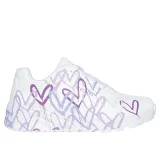 Dievčenská rekreačná obuv SKECHERS Uno Lite Spread The Love K white light purple · záber 2