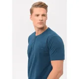 Pánske tričko s krátkym rukávom VOLCANO HUBRIS-603-TURQUOISE · záber 2
