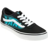 Chlapčenská rekreačná obuv VANS YT Ward Glow Vans Neon blue black · záber 1