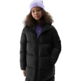 Dievčenská bunda 4F JUNIOR DOWN JACKET-JAW23TDJAF268-21S-BLACK · záber 1