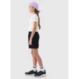 Dievčenské teplákové kraťasy 4F JUNIOR SHORTS CAS F470-20S-DEEP BLACK · záber 4