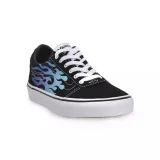 Chlapčenská rekreačná obuv VANS Ward Flame black white · záber 3