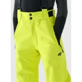 Chlapčenské lyžiarske nohavice 4F JUNIOR TROUSERS FNK-JWAW24TFTRM656-45S-CANARY GREEN · záber 3